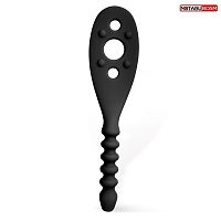 Черная силиконовая шлепалка - 30 см.