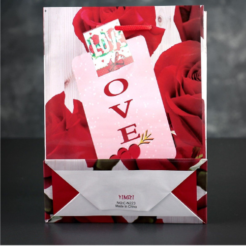 Подарочный пакет  Любовь  - 23 х 18 см. фото 2