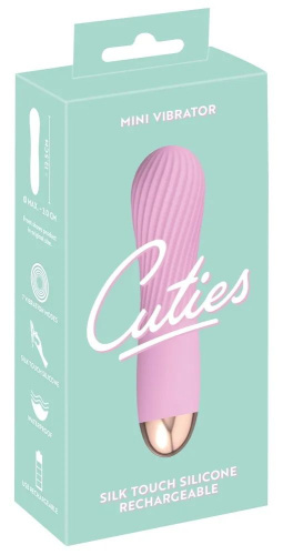 Розовый мини-вибратор Cuties 2.0 - 12,5 см. фото 4