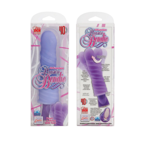 Спиральный фиолетовый вибратор - 17 см. фото 3