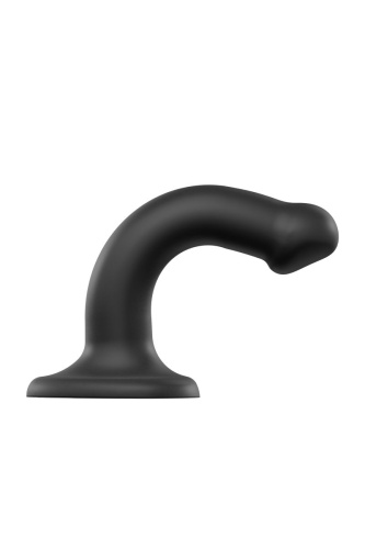 Черный фаллос на присоске Silicone Bendable Dildo S - 17 см. фото 7