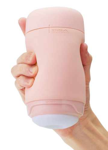 Розовый мастурбатор Tenga Puffy фото 4