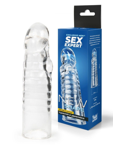 Прозрачная закрытая насадка на член - 15 см. фото 2 Прозрачная закрытая насадка на член - 15 см. фото 2
