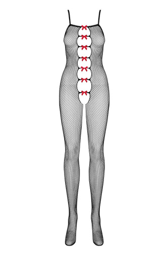 Комбинезон-сетка с алыми бантиками фото 3 Комбинезон-сетка с алыми бантиками фото 3