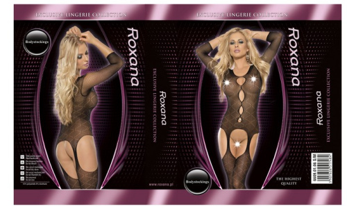 Оригинальный костюм-сетка с вырезами на бёдрах фото 2