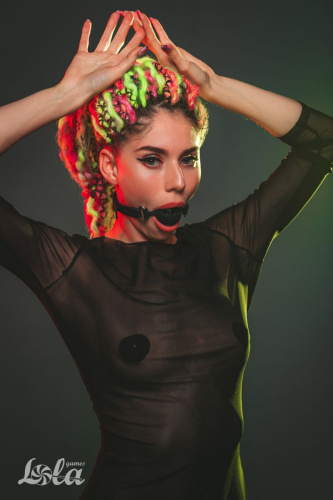 Черный кляп-шарик Charmer L фото 10