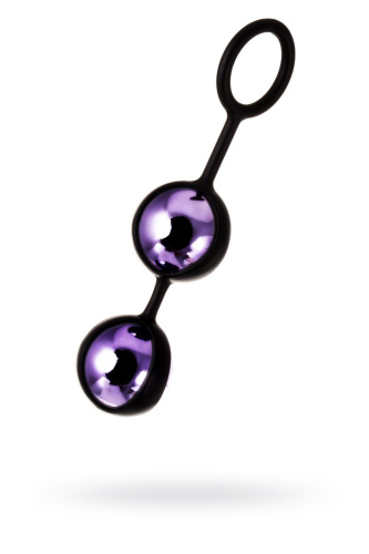 Фиолетово-чёрные вагинальные шарики TOYFA A-toys фото 2
