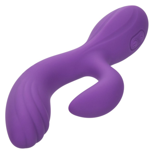 Фиолетовый вибромассажер-кролик Stella Liquid Silicone “C” Curve - 19 см. фото 10