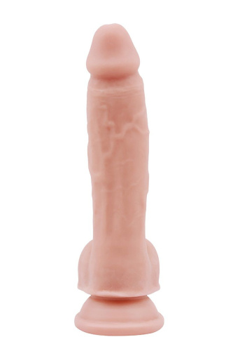 Телесный фаллоимитатор-реалистик Dual Density Dildo - 19,5 см. фото 2