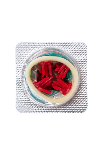 Презерватив с пучками усиков  Стимулирующая штучка №3  - 1 шт. фото 3