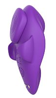 Фиолетовый вибратор в трусики с магнитной фиксацией