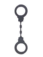 Темно-серые силиконовые наручники