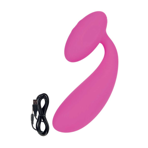 Розовый изогнутый вибратор Lust by JOPEN L10 Розовый изогнутый вибратор Lust by JOPEN L10