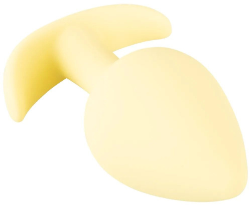 Жёлтая анальная втулка Mini Butt Plug - 6 см. фото 6