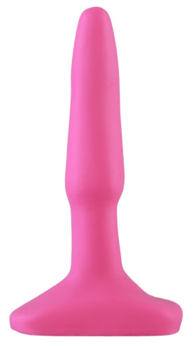 Ярко-розовая анальная пробка - 10 см. фото 3