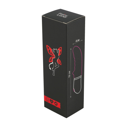 Розовый вибратор с рёбрышками - 18 см. фото 4