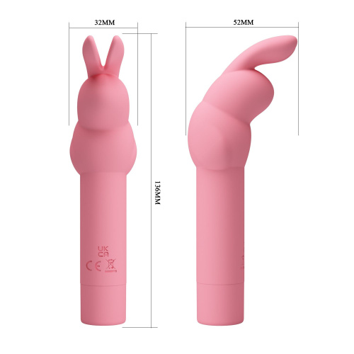Нежно-розовый вибростимулятор в форме кролика Gerardo фото 4