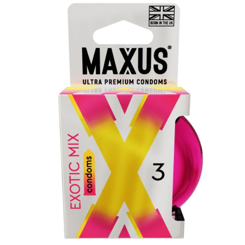 Ароматизированные презервативы Maxus Exotic Mix - 3 шт. фото 3