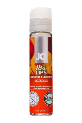 Лубрикант с ароматом персика JO Flavored Peachy Lips - 30 мл.