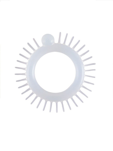 Эластичное эрекционное кольцо с шипиками и шариком фото 3 Эластичное эрекционное кольцо с шипиками и шариком фото 3