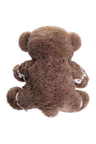 Бондажный набор: бурый мишка с белыми оковами и наручниками фото 4