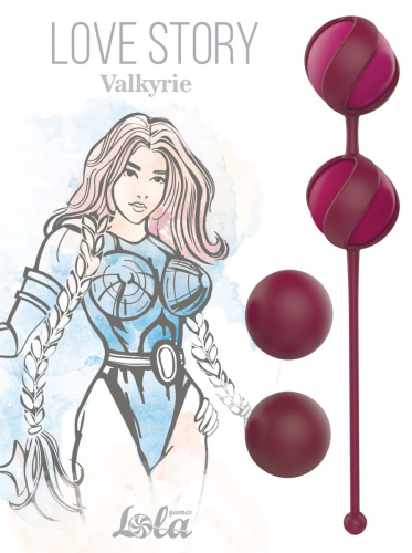 Набор из 4 бордовых вагинальных шариков Valkyrie фото 2
