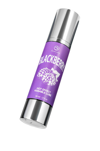 Массажное масло 2-в-1 Blackberry Hot Effect с разогревающим эффектом и вкусом ежевики - 50 мл. фото 2