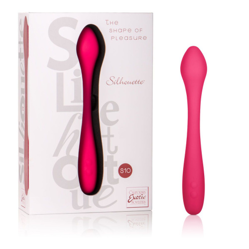 Красный перезаряжаемый вибратор Silhouette S10 - 16,5 см. фото 5