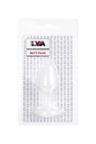 Белая акриловая анальная втулка - 8 см. фото 5