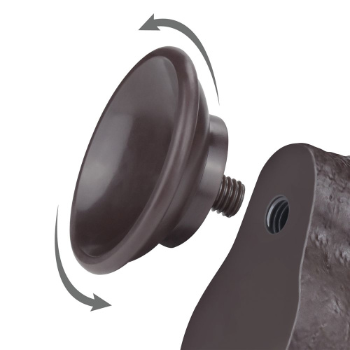 Коричневый фаллоимитатор-реалистик 8 Sliding Skin Dual Layer Dong - 20 см. фото 5