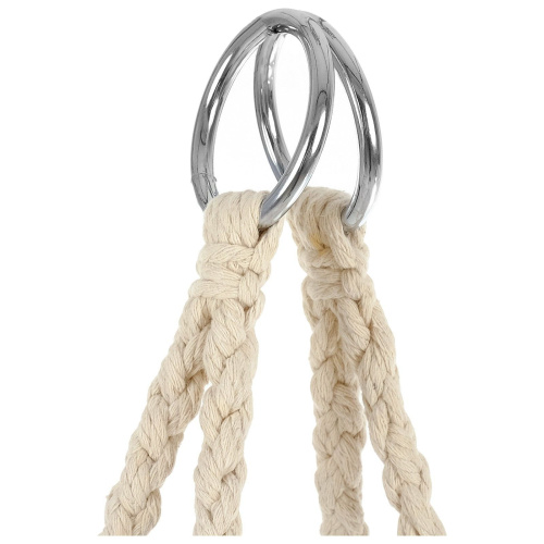 Бежевый плетёный гамак-кресло (60х80 см) фото 7