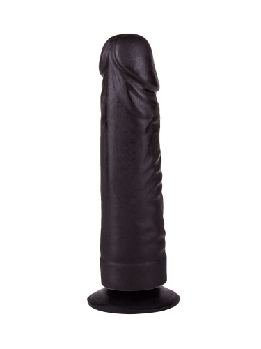 Чёрный фаллоимитатор на подошве-присоске - 17,5 см. фото 3