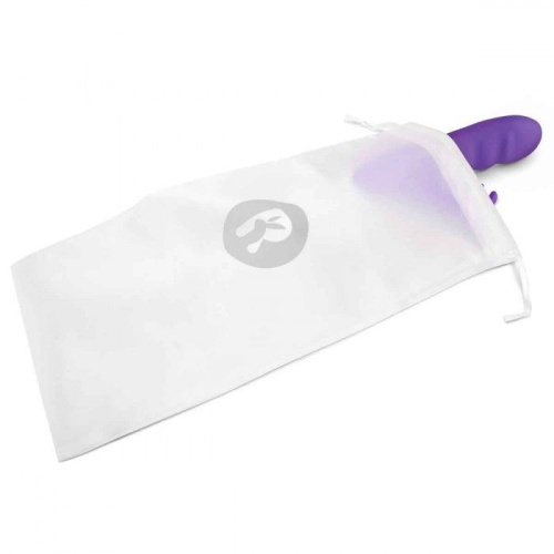 Фиолетовый вибромассажер с клиторальной стимуляцией Clitoral Suction Rabbit - 24,5 см. фото 5