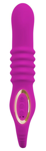 Лиловый вибратор 3 Function Vibrator с функцией фрикций и постукиванием фото 5