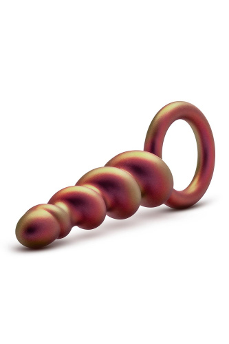 Коричневый анальный стимулятор Spiral Loop Copper Anal Plug - 13,3 см. фото 3