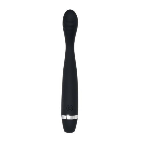 Черный вибростимулятор G-зоны Skinny G - 17,8 см. фото 2