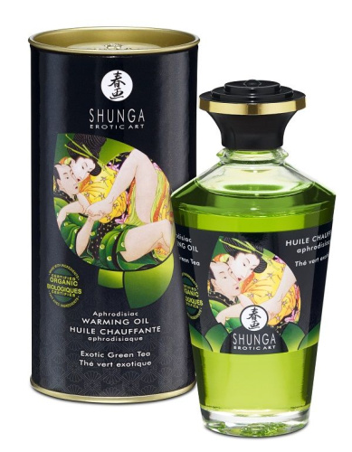 Массажное интимное масло с ароматом зелёного чая - 100 мл. фото 3