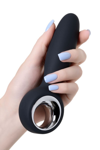 Черный анальный стимулятор Sagitta - 15 см. фото 6