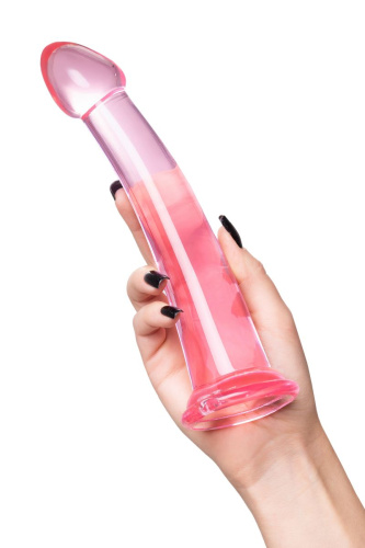 Розовый нереалистичный фаллоимитатор Jelly Dildo XL - 22 см. фото 5