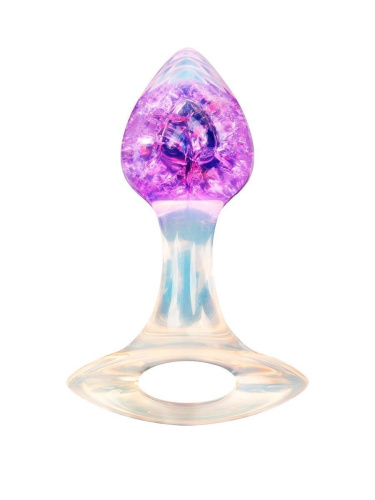 Сиреневатая анальная пробка с ручкой - 8,5 см. фото 3 Сиреневатая анальная пробка с ручкой - 8,5 см. фото 3