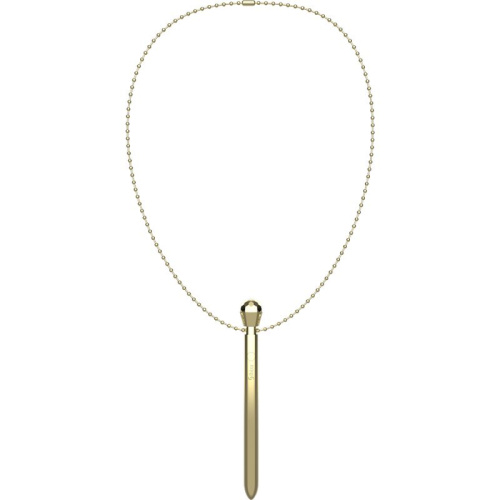 Золотистая подвеска на шею с вибрацией фото 5 Золотистая подвеска на шею с вибрацией фото 5