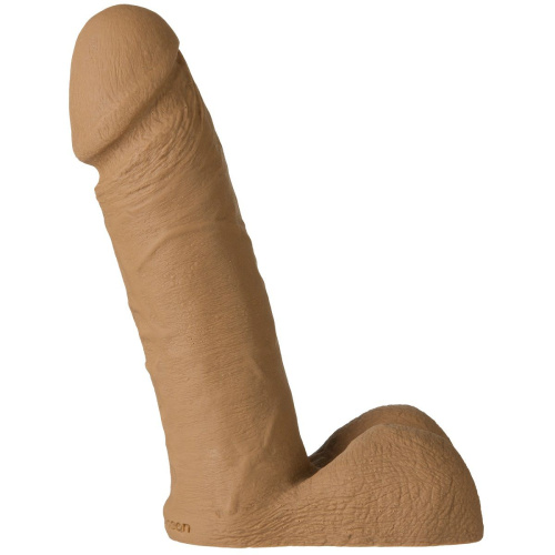 Фаллос с мошонкой на регулируемых трусиках - 15 см. фото 2