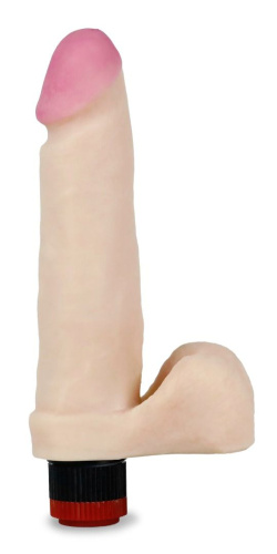 Телесный вибратор-реалистик из неоскин - 23 см. Телесный вибратор-реалистик из неоскин - 23 см.