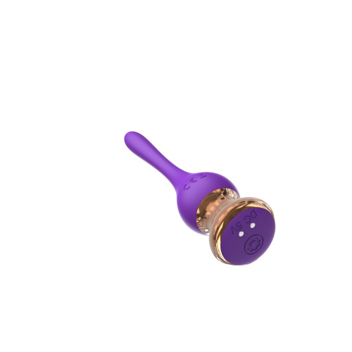 Фиолетовый вибромассажер Nipple Vibrator - 14,5 см. фото 3
