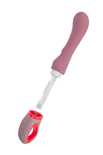 Розовый вибратор для G-стимуляции Rose - 19 см. фото 5