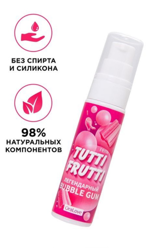 Интимный гель на водной основе Tutti-Frutti Bubble Gum - 30 гр. фото 6
