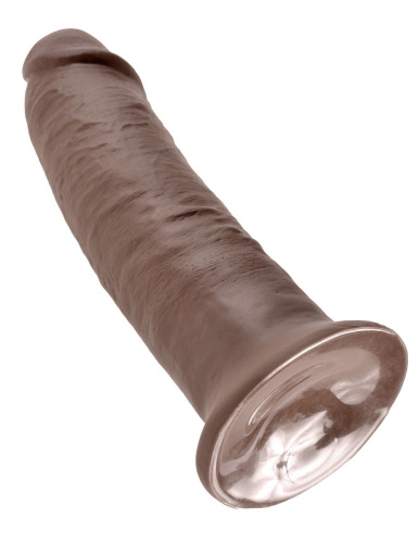 Коричневый фаллос-гигант 10  Cock - 25,4 см. фото 4