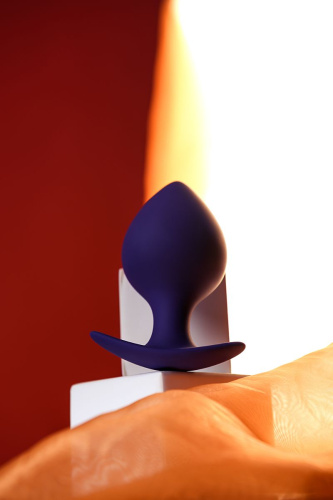 Фиолетовая силиконовая анальная пробка Glob - 10 см. фото 7 Фиолетовая силиконовая анальная пробка Glob - 10 см. фото 7