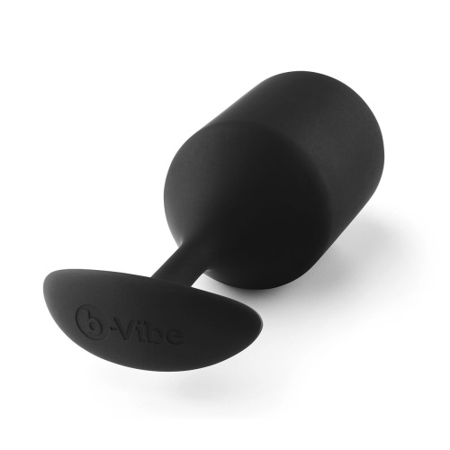 Чёрная пробка для ношения B-vibe Snug Plug 5 - 14 см. фото 2