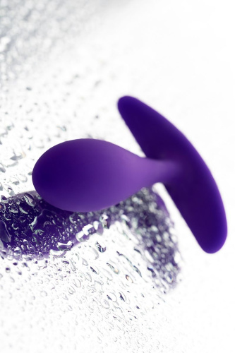Фиолетовая удлиненная анальная втулка  - 7,2 см. фото 9